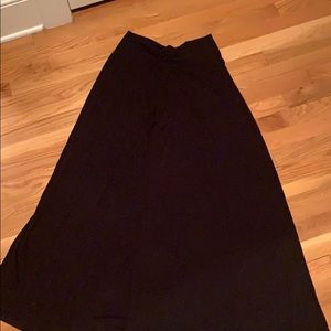 Floor/ankle length black skirt
